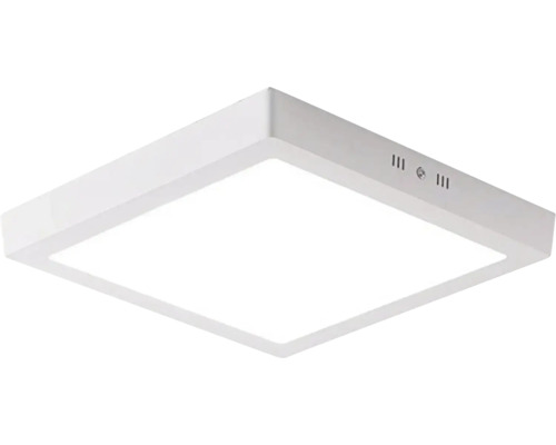 Panou cu LED integrat Gelux 28W 2660 lumeni, montaj aplicat, lumină rece, alb Plafonieră LED pătrată