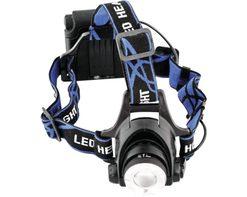 Lanternă frontală LED de cap Entac 600 lumeni max.200m, cu funcție Zoom, fără baterii Lanternă frontală LED de cap Entac 600 lumeni max.200m, cu funcție Zoom, fără baterii