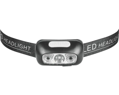 Lanternă frontală LED de cap Entac 118 lumeni max.120m, cu acumulator 700mAh, negru Lanternă de cap cu tehnologie LED și bandă de cap