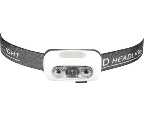 Lanternă frontală LED de cap Entac 118 lumeni max.120m, cu acumulator 700mAh, alb Lanternă frontală cu bandă reglabilă pentru cap