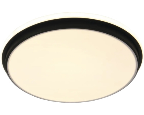 Plafonieră cu LED integrat Bellevue Round 72W 8700 lumeni, lumină albă 3000-6000K, incl. telecomandă, negru