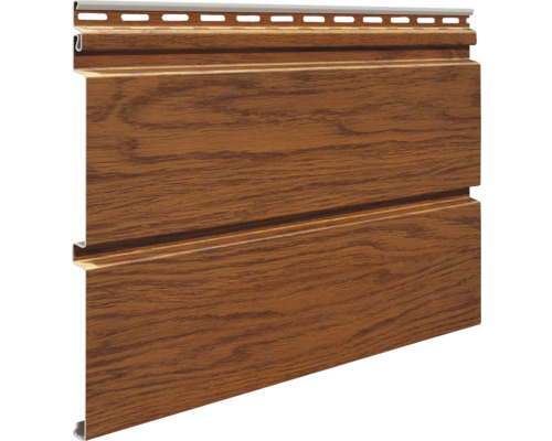 Plăci de fațadă din plastic cu structură de lemn