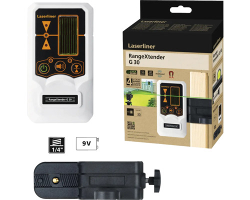 Laserliner RangeXtender G 30 cu accesorii și ambalaj