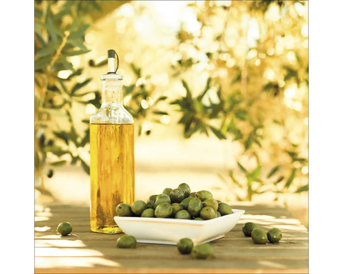 Tablou sticlă Olives III 30x30 cm