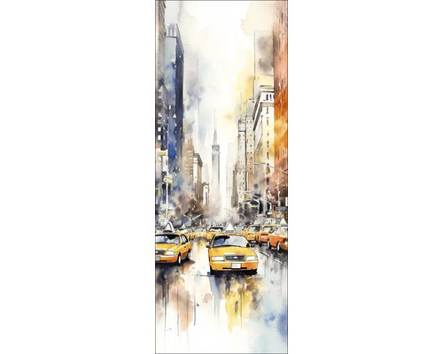 Tablou sticlă Colored Street Canyon 30x80 cm