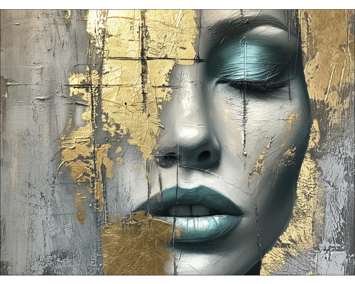 Tablou sticlă Painted Face I 80x60 cm