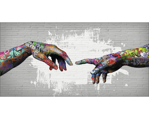 Tablou canvas Graffiti Hand Of God 100x50 cm