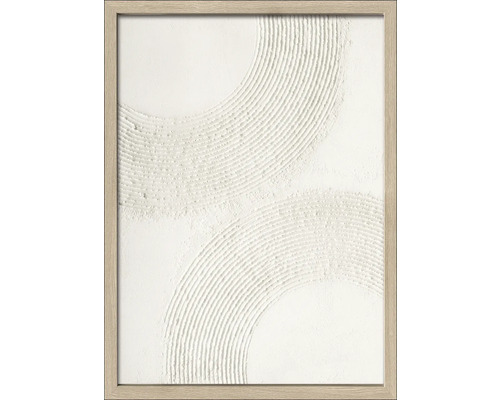 Tablou pictat manual înrămat Pure Living Circles II 53x73 cm buc