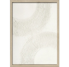 Tablou pictat manual înrămat Circles II 53x73 cm