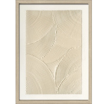 Tablou pictat manual înrămat Structures II 53x73 cm