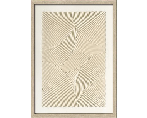 Tablou pictat manual înrămat Structures II 53x73 cm