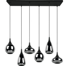 Lumină suspendată cu șase becuri în design picătură