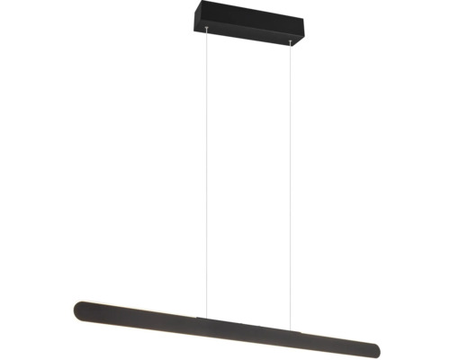 Pendul cu LED integrat Helios 28W 3300 lumeni, lumină albă 2700-6500K, negru Lampa suspendată cu design alungit