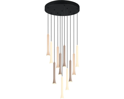 Lampa suspendată cu mai multe pendule și abajururi cilindrice