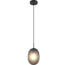 Lampa suspendată cu abajur rotund și suprafață mată