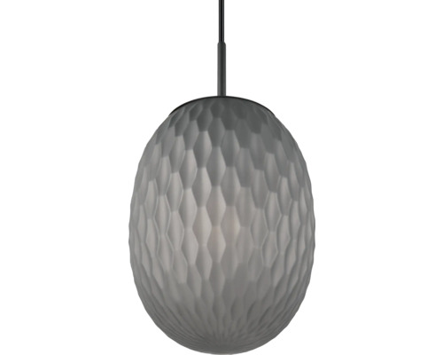 Lustr cu abajur sferic și model hexagonal