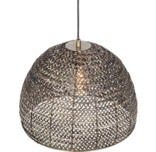 Lampa suspendată cu abajur din metal împletit