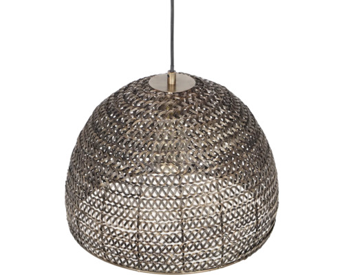 Lampa suspendată cu abajur împletit