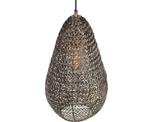 Lampa suspendată cu abajur împletit