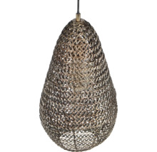 Lampa suspendată din plasă metalică în formă de picătură
