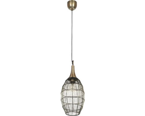 Lampa suspendată cu împletitură metalică