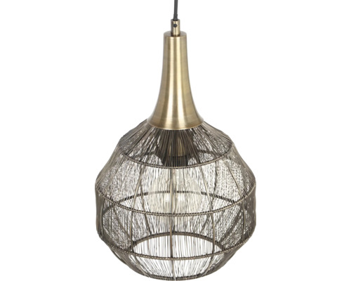 Lumină suspendată cu plasă de sârmă