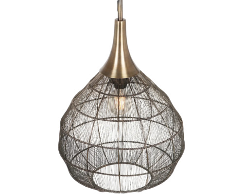 Lumină suspendată din plasă de sârmă
