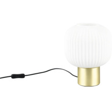 Lampă de masă cu abajur rotund și bază de lampă