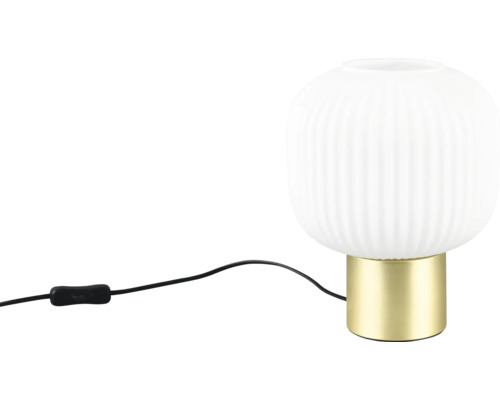 Lampă de masă cu abajur rotund și bază de lampă