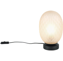 Lampă de masă cu abajur din sticlă modelată și întrerupător