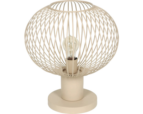 Lampă de masă cu abajur metalic și sursă de lumină