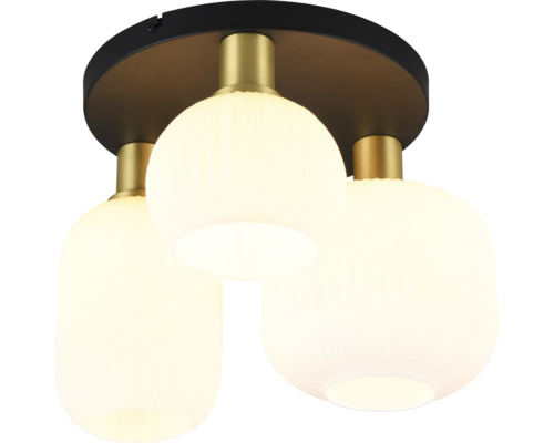 Plafonieră Diva E27 max. 3x10W, alb/sticlă