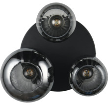 Lumină de perete cu trei abajururi rotunde