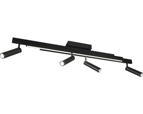 Spot LED negru cu cinci spoturi