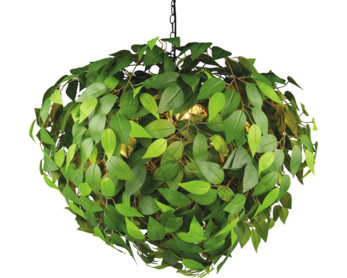 Lampa suspendată cu decor de frunze