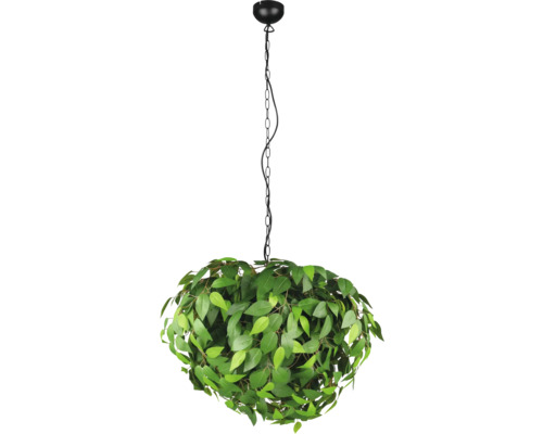 Lampa suspendată cu frunze artificiale
