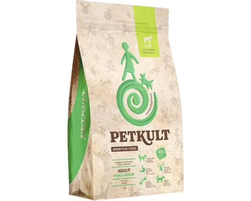 Hrană uscată pentru câini Petkult Sensitive Adult Talie Mică cu miel și orez 3 kg