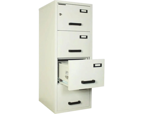 Dulap de arhivă cu patru sertare, un sertar este deschis