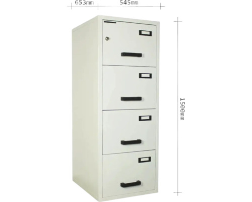 Dulap din oțel cu patru sertare, înălțime 1500 milimetri