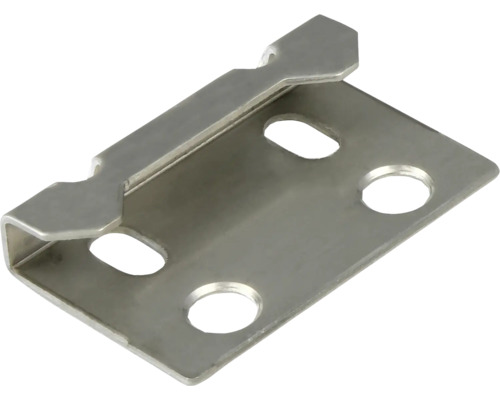 Unghi metalic cu orificii de fixare pentru rafturi