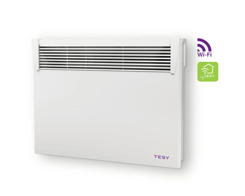 Convector de perete cu funcție wifi și logo Tesy