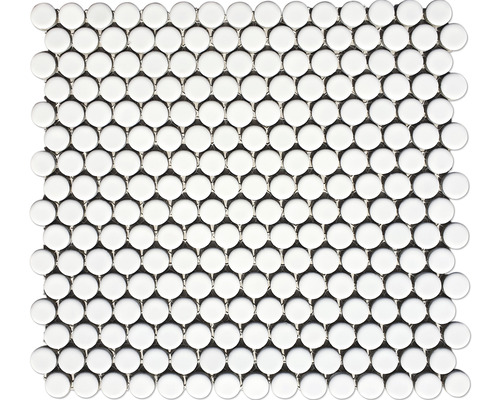 Mozaic piscină uni alb mat 30,5x32 cm-0