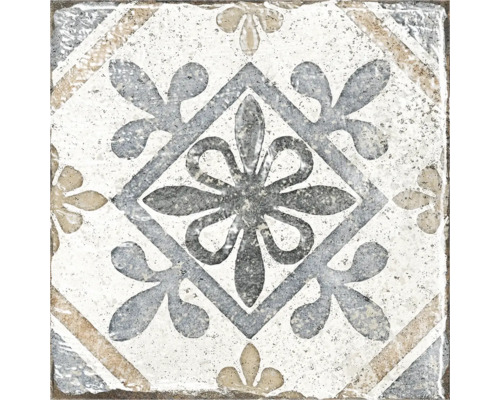 Placă decorativă de podea cu model floral