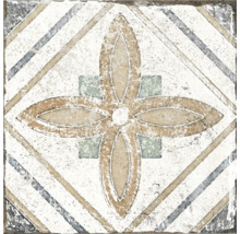 Placă de podea decorativă cu model floral