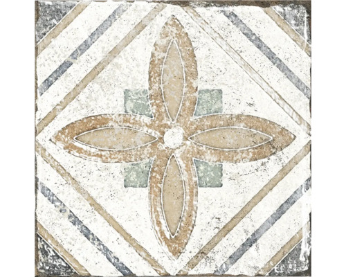 Placă de podea decorativă cu model floral