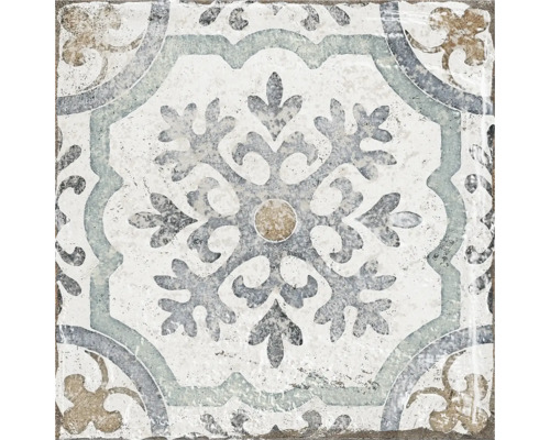 Placă decorativă de podea cu model floral