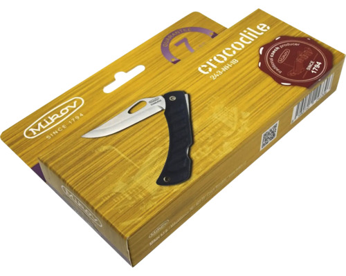 Cuțit de buzunar Mikov Crocodile pe ambalaj