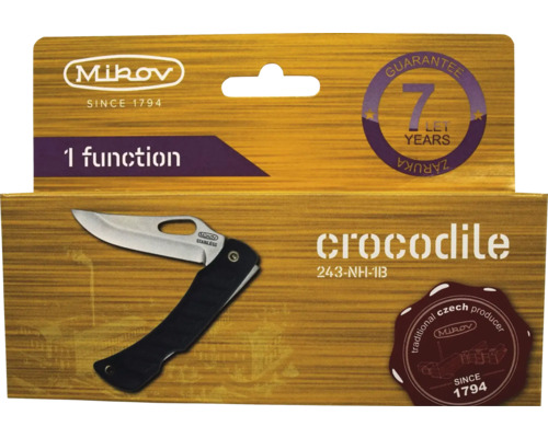 Cuțit pliabil Mikrov Crocodile în ambalaj