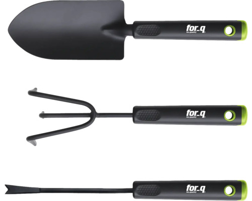 Set format din lopată de grădină, cultivator și plantator de la marca for.q