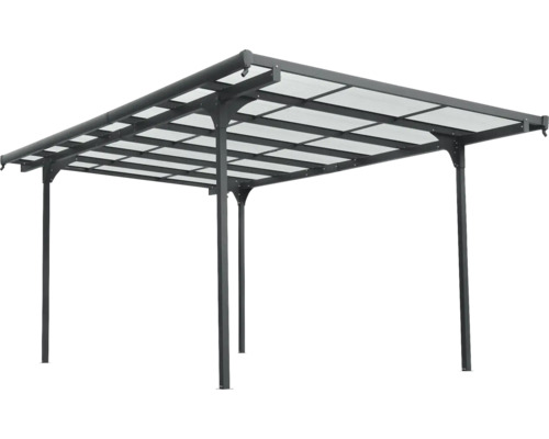 Pavilion cu acoperiș transparent și cadru metalic